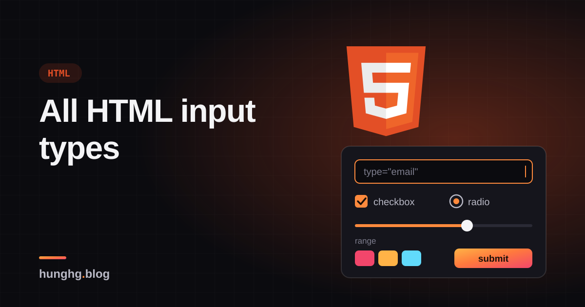 HTML Input Type