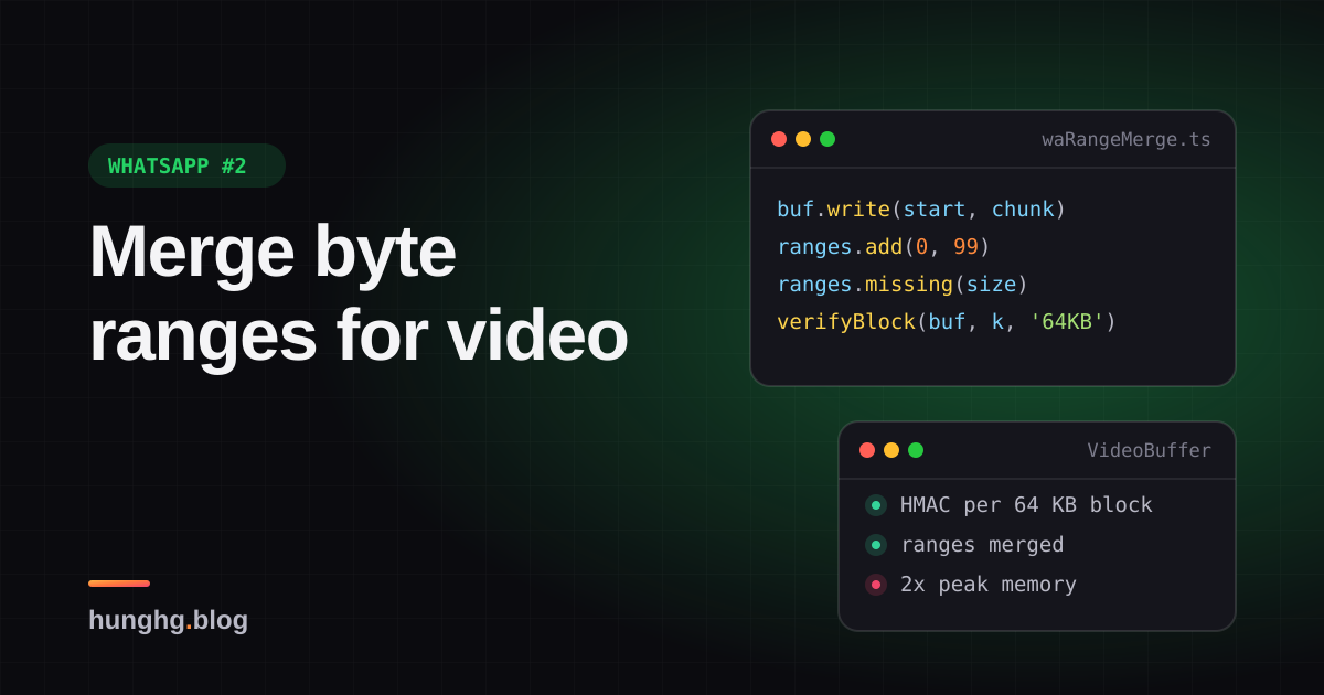 Học từ WhatsApp Web #2: Ghép khoảng byte cho video streaming