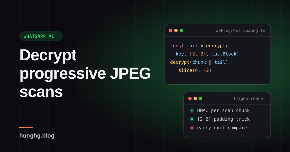 Học từ WhatsApp Web #1: Giải mã JPEG progressive theo từng scan