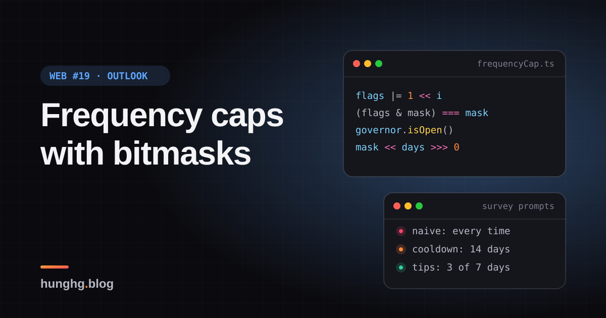 Học từ web lớn #19: Giới hạn tần suất hiện khảo sát bằng bitmask (Outlook)
