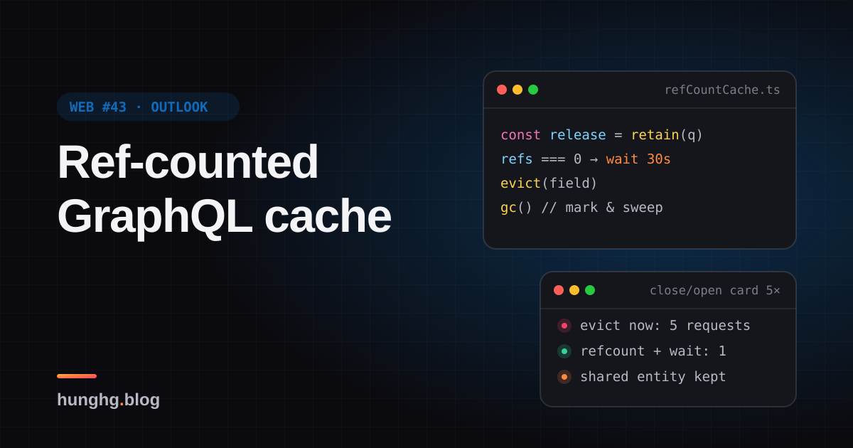 Học từ web lớn #43: Dọn cache GraphQL bằng đếm tham chiếu (Outlook)